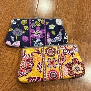 Vera Bradley Floral Snap Wallets (bundle - 2 wallets)